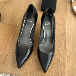 Black Stuart Weitzman kitten  pumps